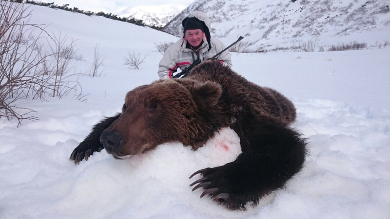 Kamcsatka Barnamedve vadászat