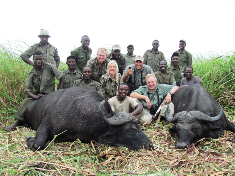 Mozambik kafferbivaly vadászat