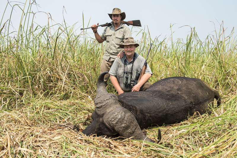 Mozambik kafferbivaly vadászat